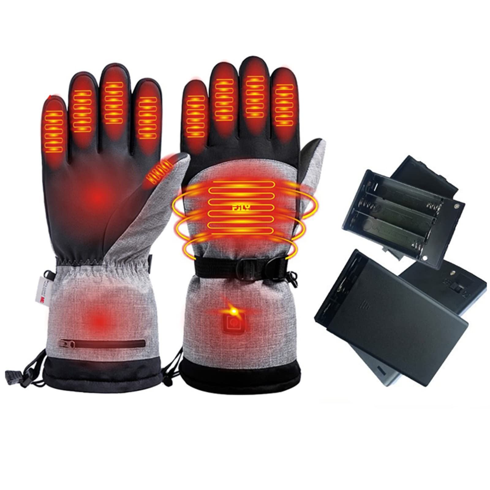 Gants électriques chauffants pour le vélo et les sorties d'hiver par grand froid
