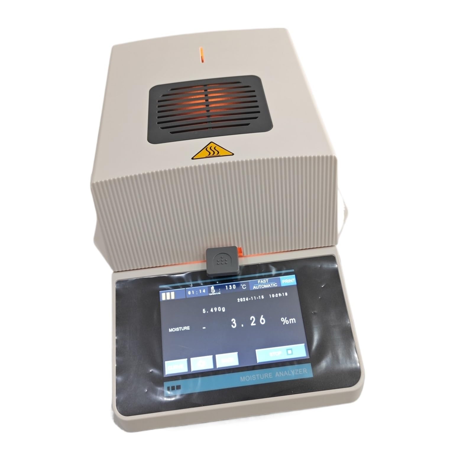 50 g/0,005 100 g/0,005 Automatischer Heiz-Feuchtigkeitsmesser-Analysator-Tester for Tee, Getreide, Futtermittel, Mais, Lebensmittel, Kunststoff Genaue Anzeige(50g 0.005)