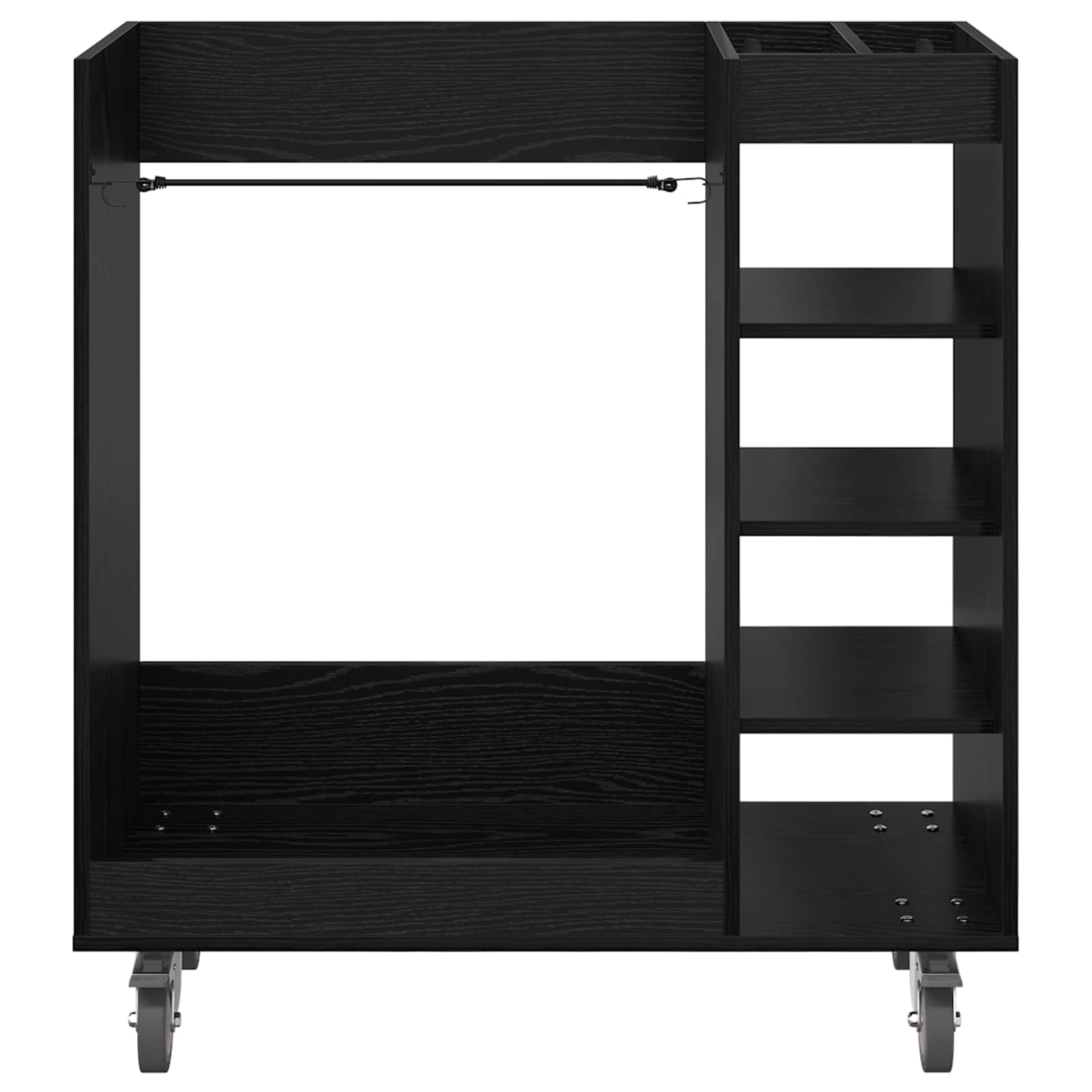 Gecheer Golf-Schrank Schwarz Eichen-Optik, 90 x 45 x 98 cm, Holz, Stauraum für Golfzubehör, für Garage und Wohnraum