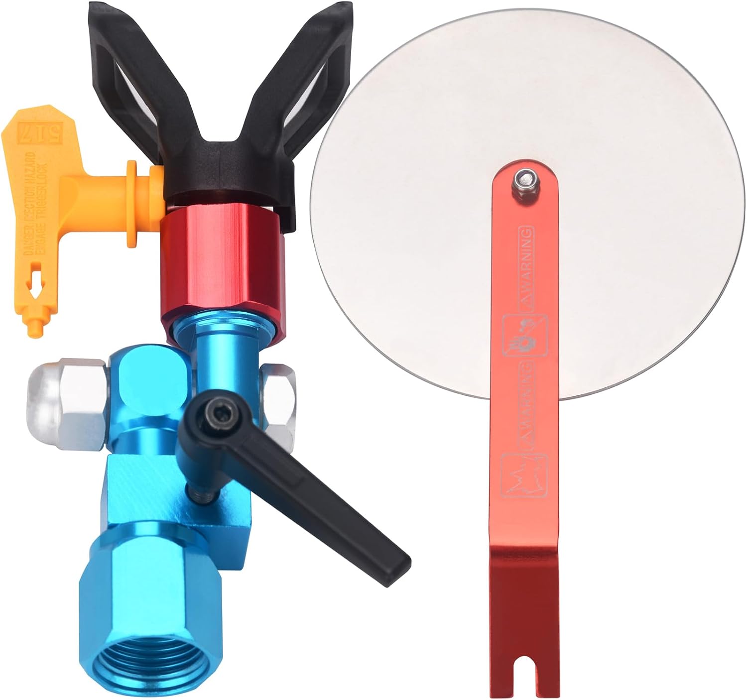 Airless Spray Gun Guide Accessory Tool w/ 517 Tip 10 Inch Airless Extension Pole,Spray Guide Painting Tool for Graco Titan Airless Paint Sprayer Gun.