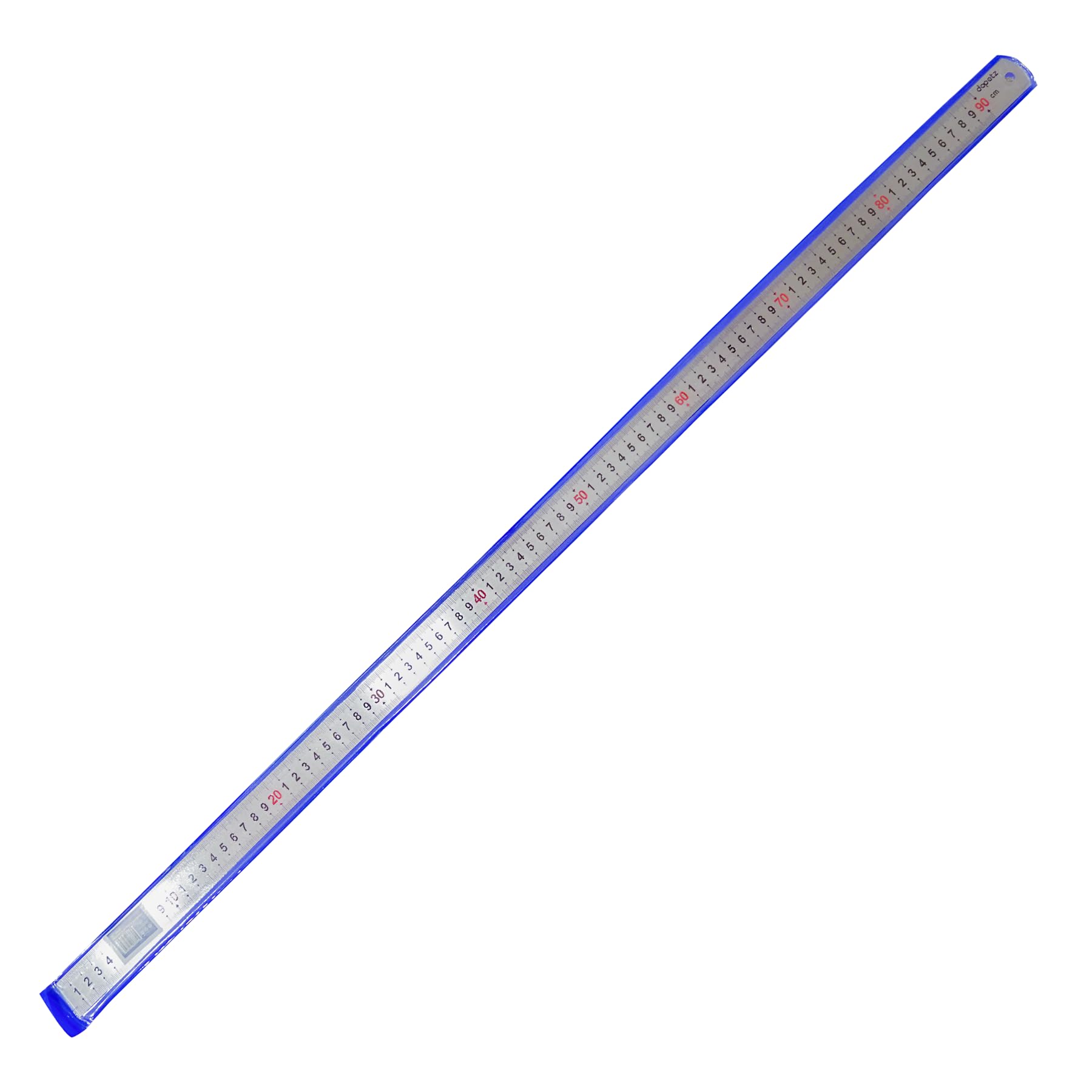 Dapetz ® Stainless Steel Metal Ruler 36" 90cm / 900mm Precision Long Measuring Tool With Dual Side Clear Metric & Imperial Markings Shatterproof Straight Edge With Hanging Hole