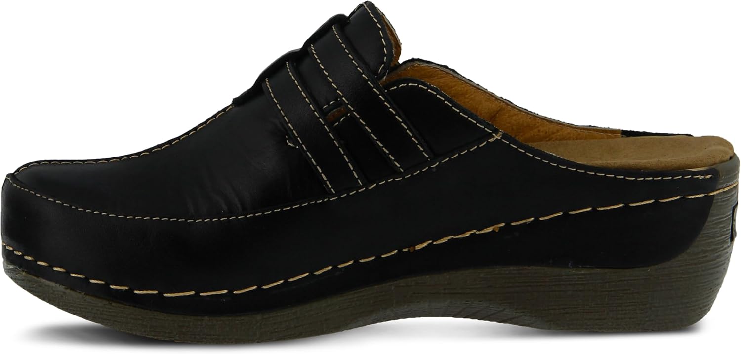 Spring Step Happy Mule Clogs for Women - Ladies Slip-On Clogs with Ajdustable Straps - Comfortable Slip-On Loafers for Women