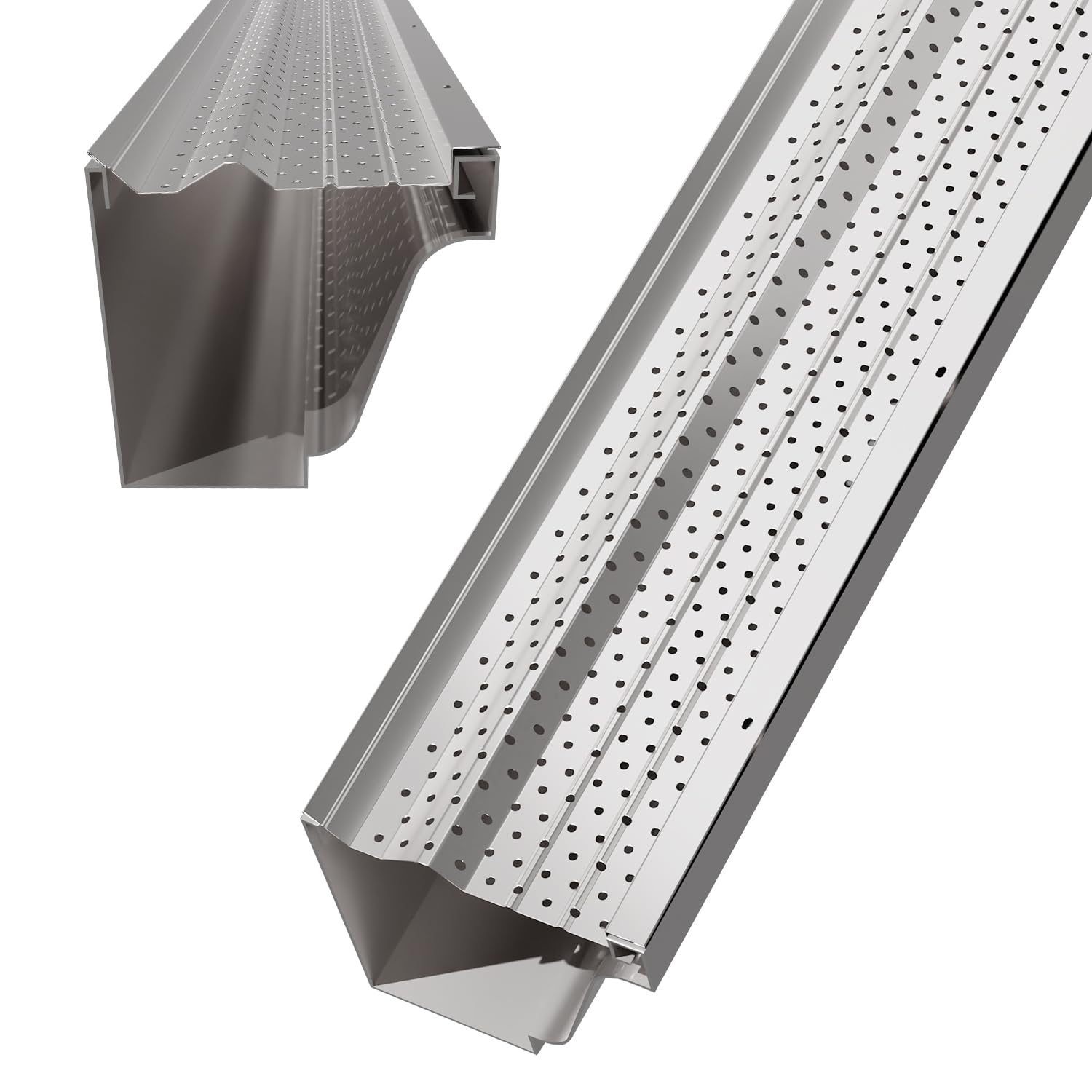 Premium Leaf Guards for Gutters 5 Inch-50 feet
