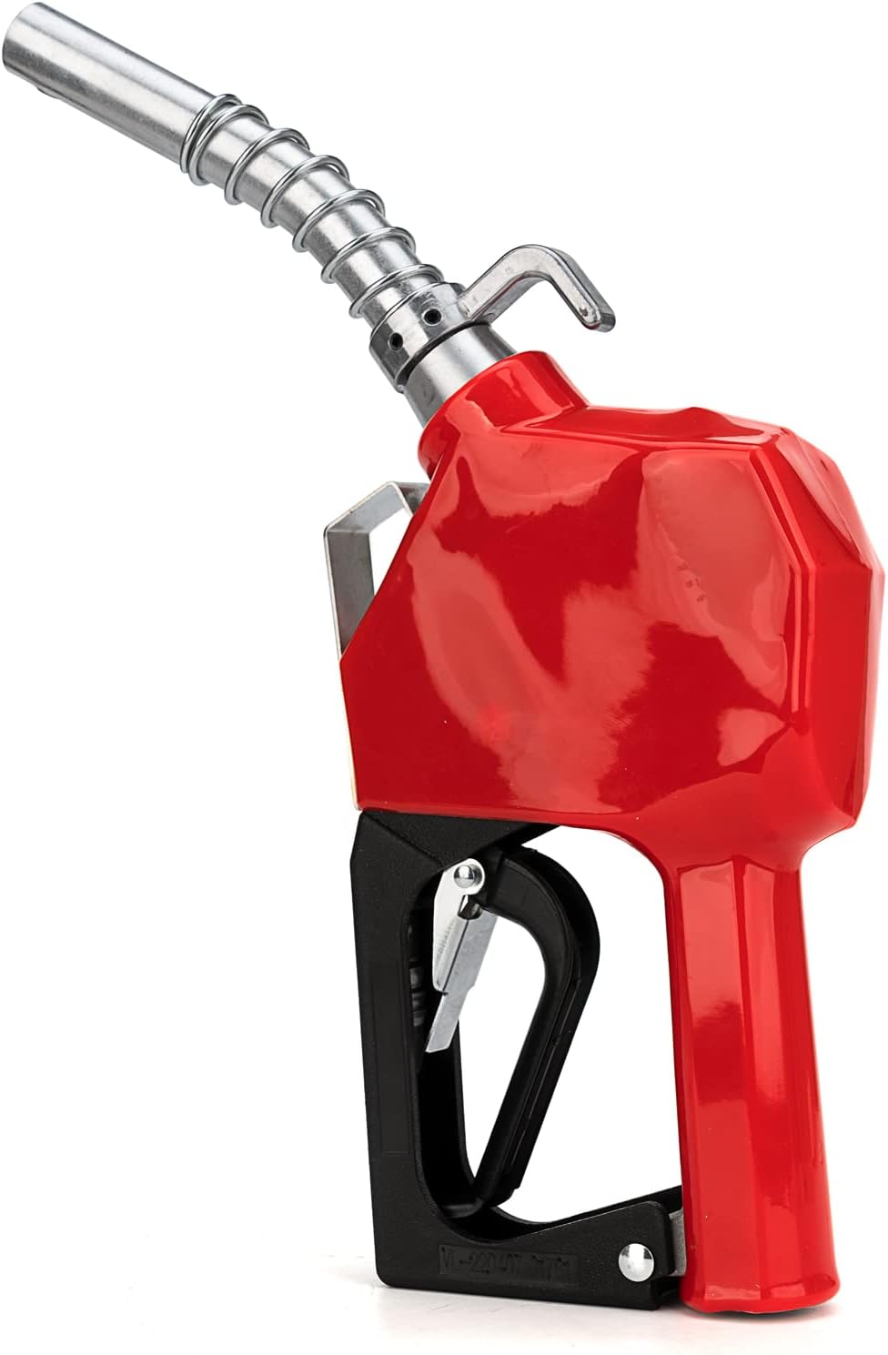 3/4 inchNPT Automatic Fuel Nozzlem,Auto Shut-Off Nozzle,High Flow Car Filling Nozzle BP Red Hand Guard and Hanging Hook for Diesel,Kerosene Various Gasoline 13/16inchSpout, 16GPM