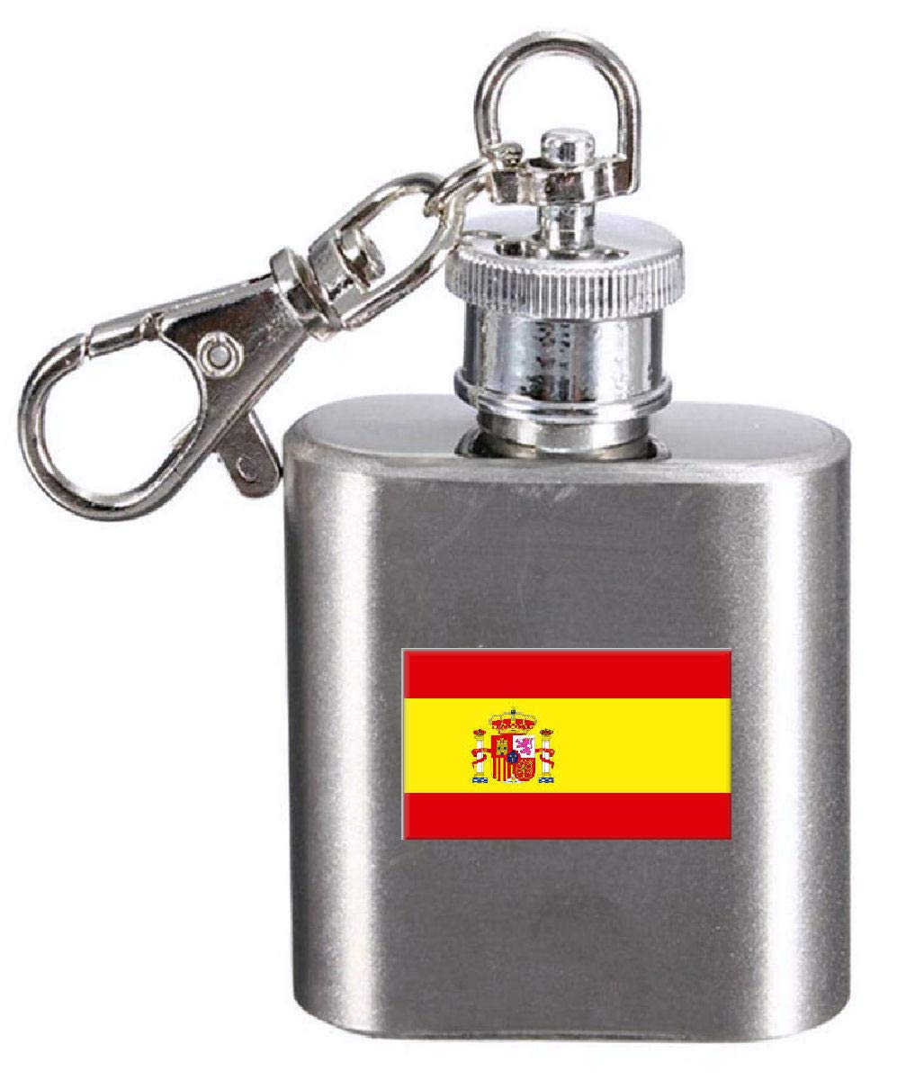 Porte-clés flasque Espagne petite fiole de poche pour souvenir de voyage