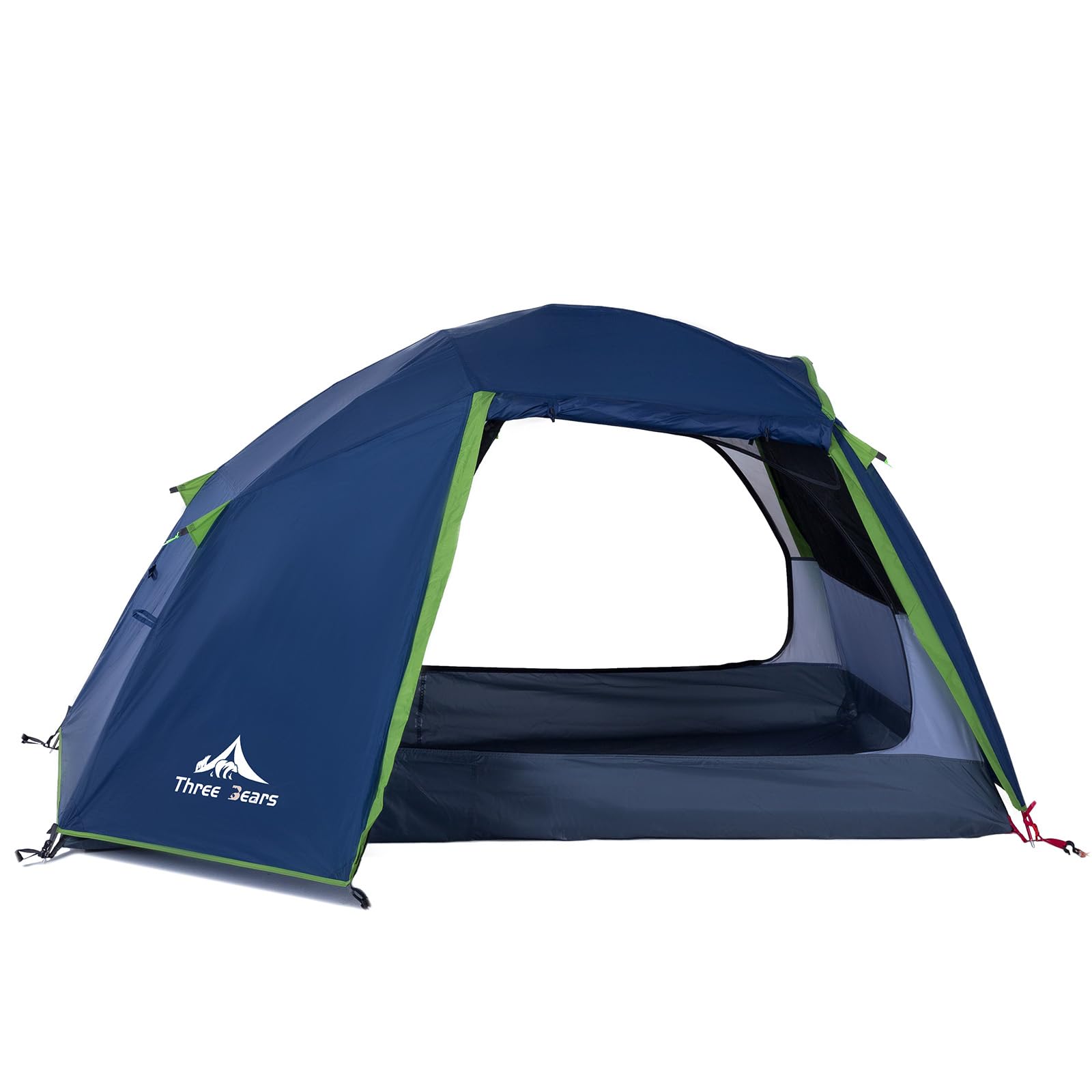 Three Bears Ultraleichtes 2/4-Personen-Rucksackzelt – 3000 mm wasserdicht, sofortiger Aufbau, robust und tragbar für Camping, Wandern und Reisen