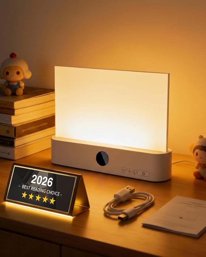 Book Light Reading for Flat Smart LED at Night Reader Lighting Illuminator Highest Rated Out Lifht Bedside Reading Cute Clip on Kids Folding Bedlight Neck USB to Treasure Box Style