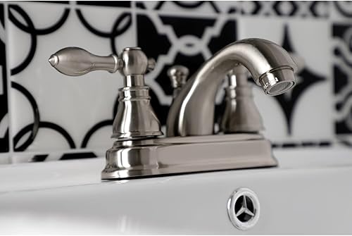 Miniatura 4 de Kingston Brass KB2601ACL American Classic - Grifo de baño central de 4 pulgadas, alcance de boquilla de 4 pulgadas, cromo pulido