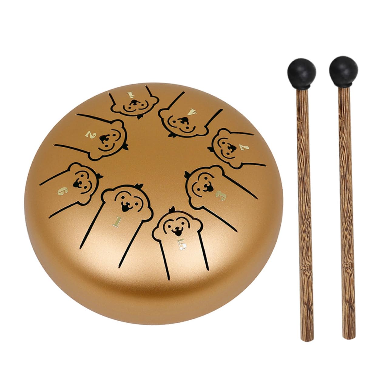 Levemolo Beginner Steel Tongue Drum for Boys and Girls 5.5 Inch Steel Drum for Toddlers Boys and Girls Percussion Instrument for Music Educati