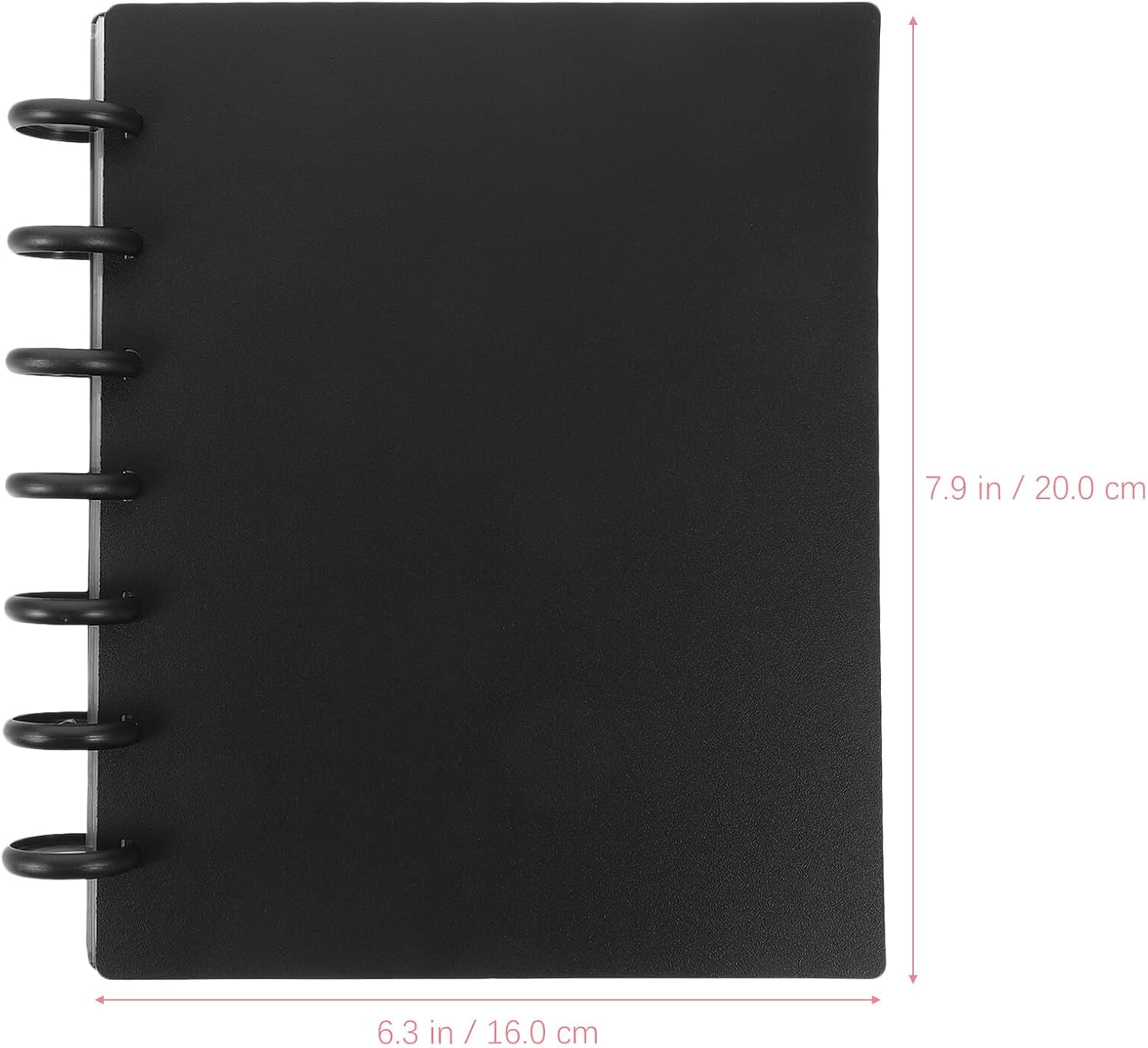 Small Photo Album with Pockets, Black PP Mini Size for Weddings