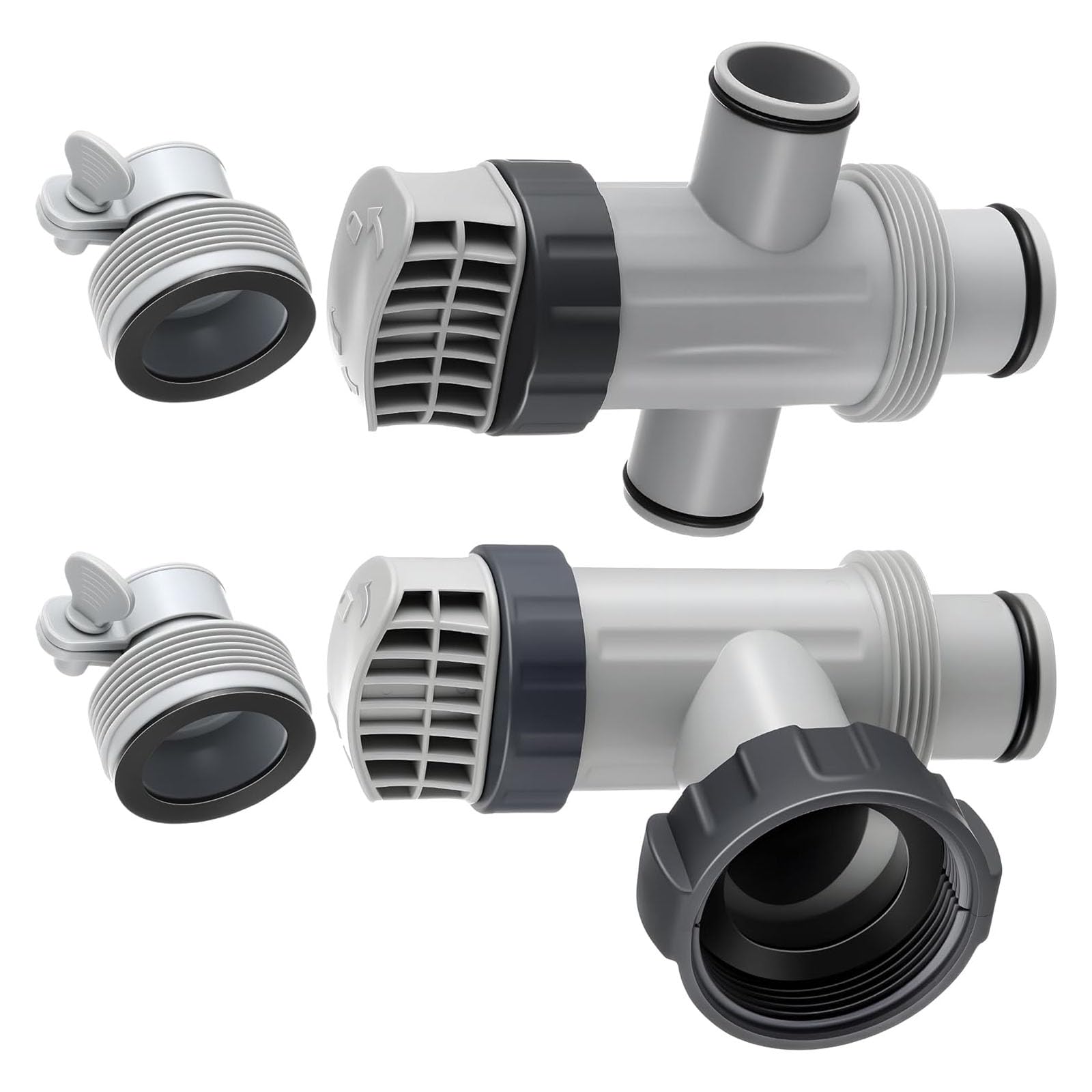 CAZSTYK Universally Pool Plunger Valves with Conversion Adapters Texture for Pools Enhanced Filtration and Maintenance Pool Replacement Part