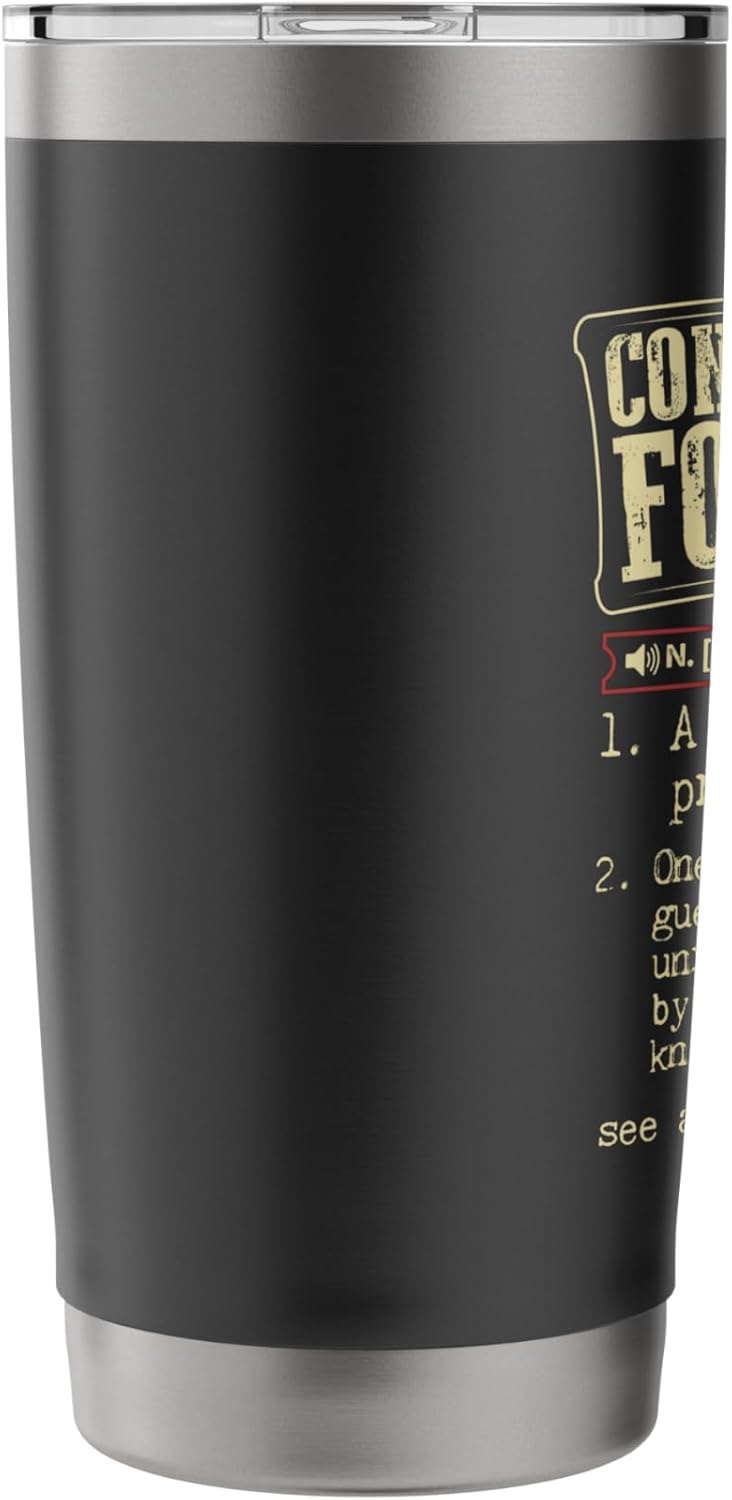 Construction Foreman Funny Definition Stainless Steel Insulated Tumbler - Image 4