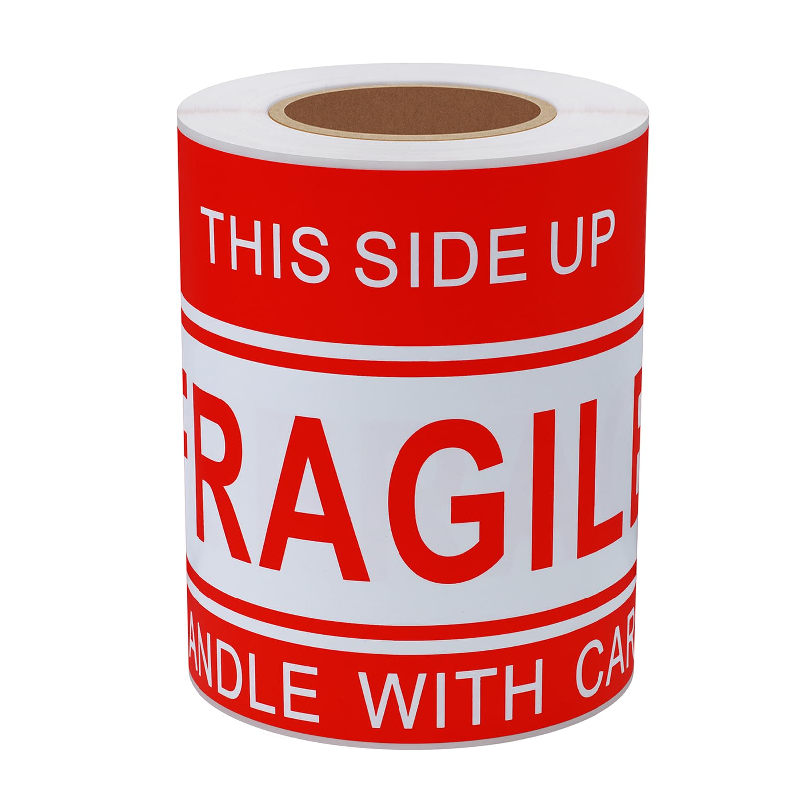 100 Fragile Handle with Care Stickers, 4x6 inches