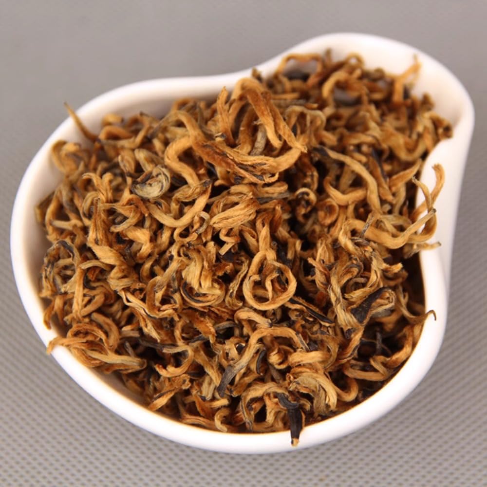 Czarna Herbata Yunnan Kong Fu Dianhong Golden Buds 100g Miodowo Pachnąca Luźna Liściasta