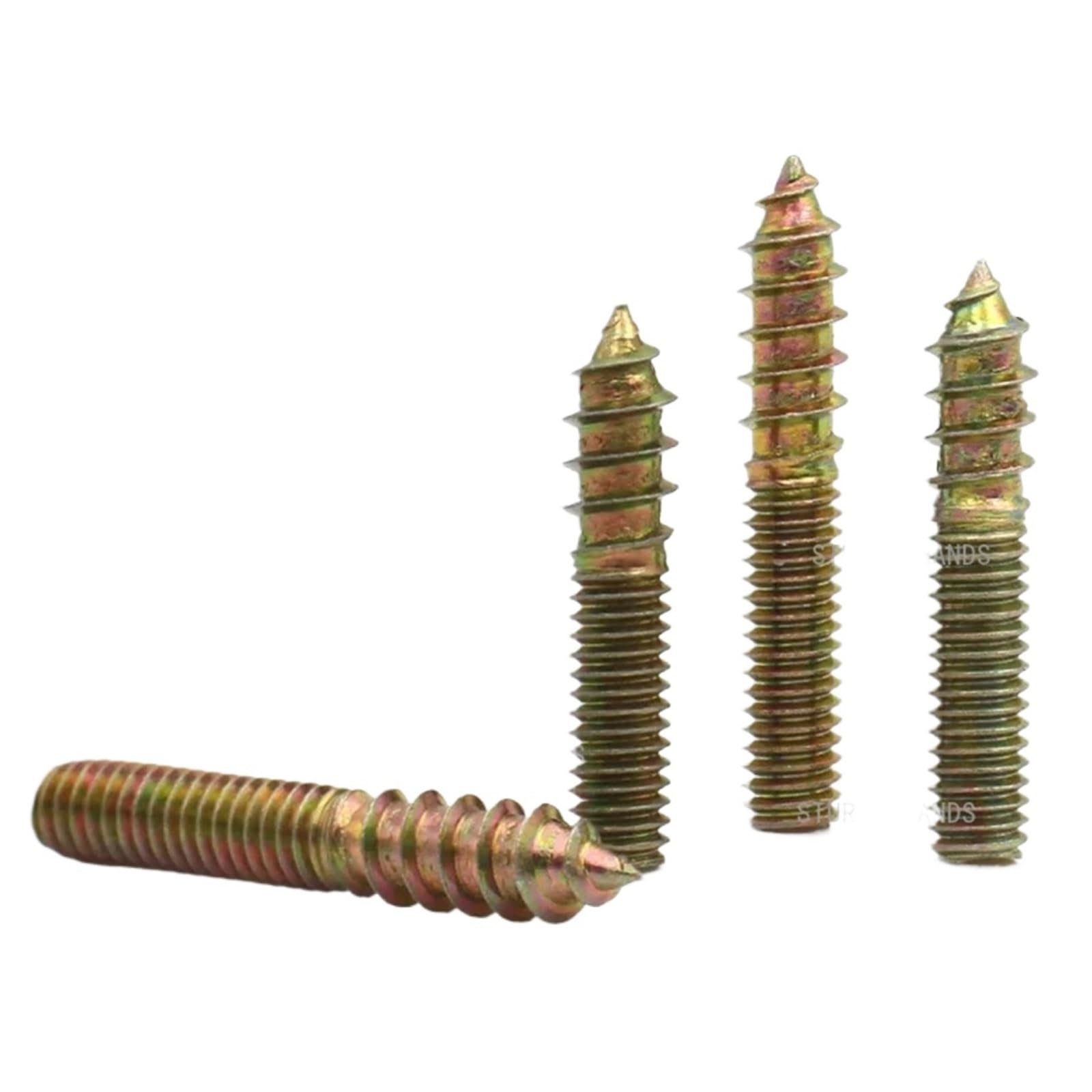 Tornillos de pasador doble extremo M4 M5 M6 20-50 mm autorroscantes acero al carbono galvanizados Paquete 60(M4x20mm)