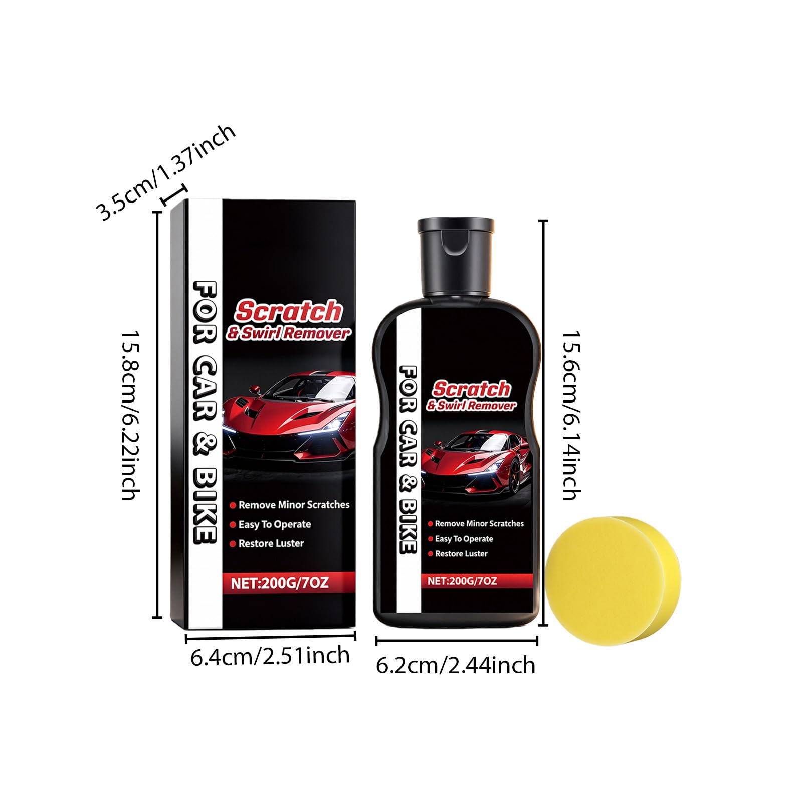 Kratzer Entferner Auto, Kratzerentfernung Scratch Remover Repair Autolack-Kratzer-Reparaturmittel zur manuellen Beseitigung von lokalen für Lackpflege Detailing Kratzerreparatur Autoreinigung (5Pcs)