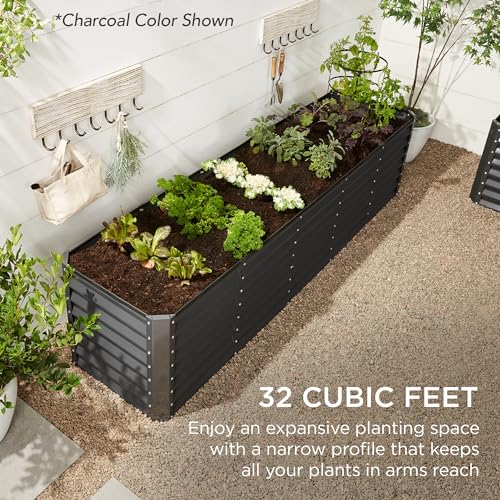 Best Choice Products SKY7368 8X2X2Ft Outdoor Metal Raised Garden Bed, Rectangular Deep Root Planter Box thumb #5