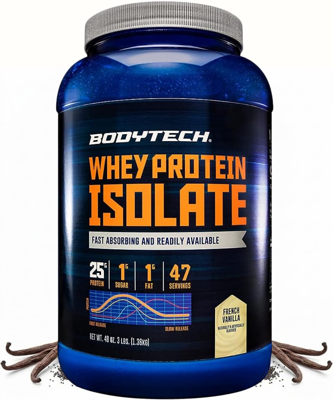 BodyTech Whey Protein Isolate Powder, French Vanilla, 1.5 LB, 23 Servings — Amazon image 12