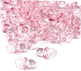 OFFSCH Chupeta De Acrílico Para Chá De Bebê 50 Peças Decorações De Mini Chupeta Chupeta De Bebê Recarregável Chupeta De Chuveiro De Bebê Chupeta De Acrílico Chupeta De Mesa De