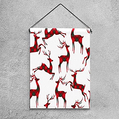 Drapeau de jardin cerf de Noël pour une décoration extérieure magique