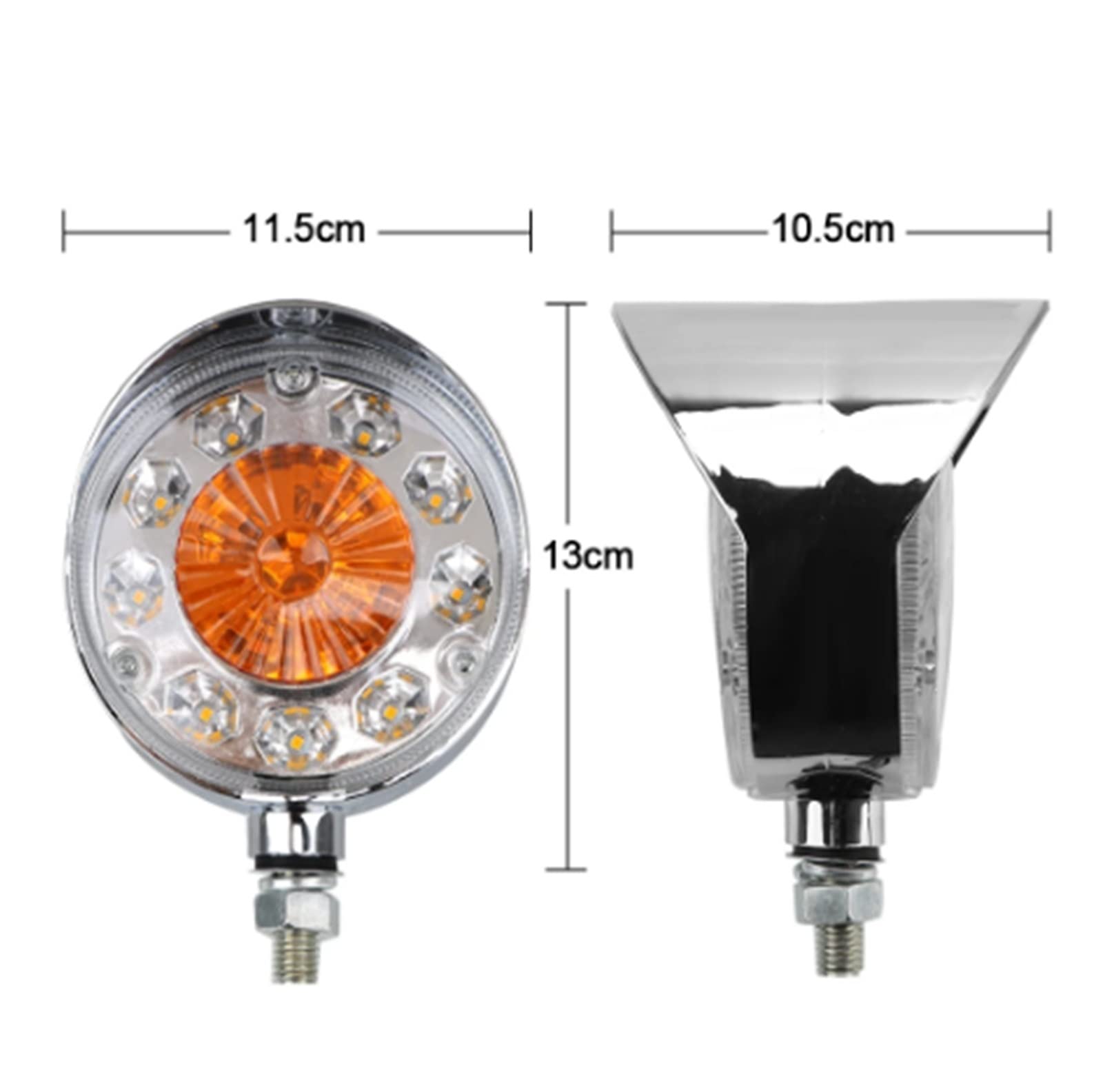 OGRAFF Blocchi luci antinebbia - 24V Fanale Posteriore Indicatore Di Direzione Indicatore Laterale Per La Barca Del Trattore Del Camion Del Rimorchio