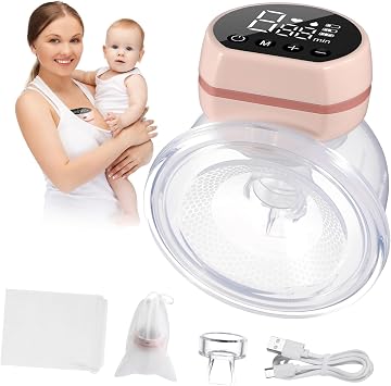 Pink Pump Pump Hand Free Pump Pump Hand Free Silent Device Wearable