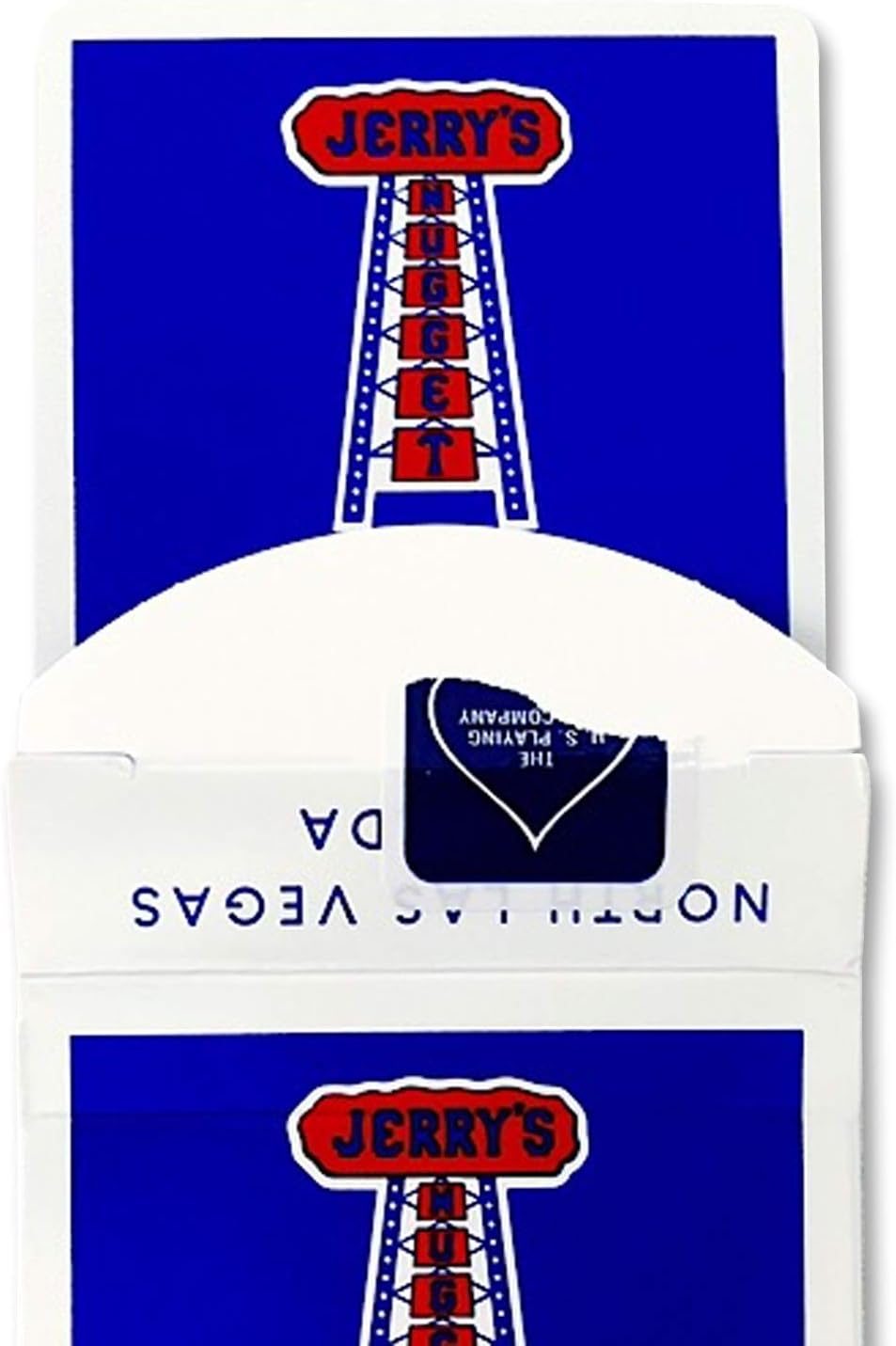 Jerry's Nugget Playing Cards Auténtico Estuche Protector de Cartas Azul y Transparente