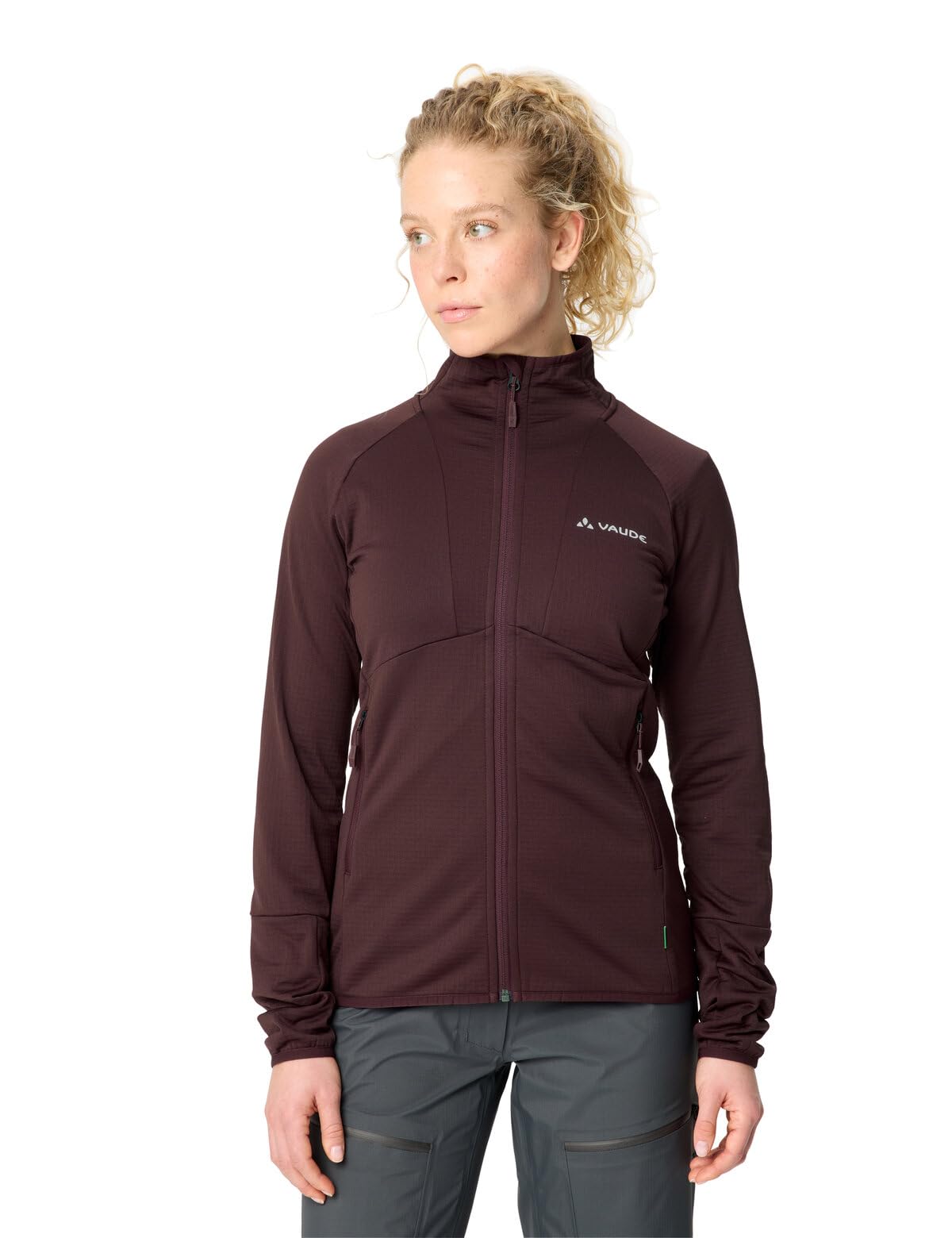 VAUDE Women's Monviso Fleece FZ Jacket II, elastyczna kurtka polarowa dla kobiet, do wszystkich sportów górskich, wykonana z miękkiego, szybkoschnącego materiału