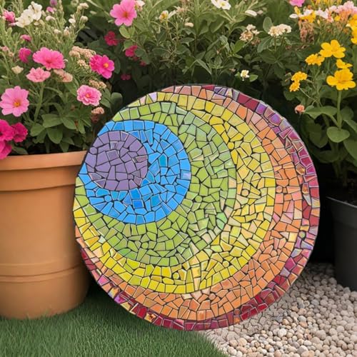 image for Youway Style Iridescent Glass Mosaic Tiles for Crafts Bulk,200g Broken