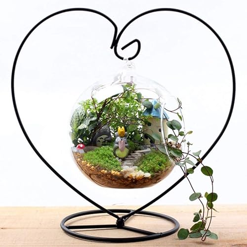 Miniatura 6 de Soporte de exhibición de adornos para plantas de aire, soporte para colgar macetas de hierro, soporte para colgar globos de vidrio, bola de bruja,
