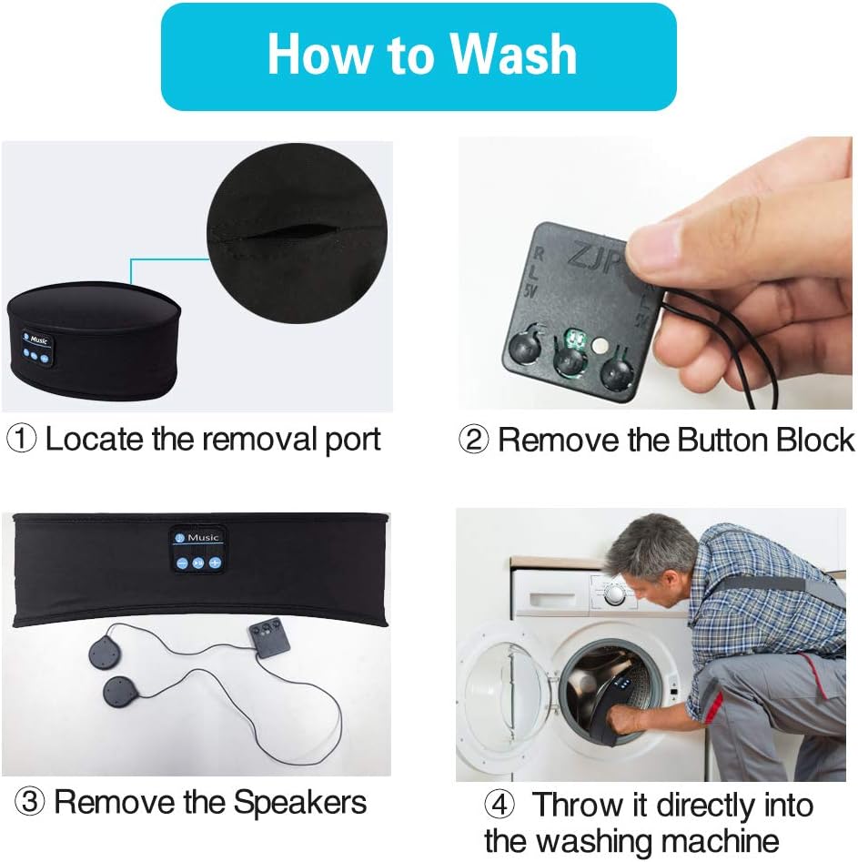 Exclusive Discount 🔥 Sleep Headphone Bluetooth Music Headband Work Out Headphones with Microphone Wireless Running Headphone Eye Mask Side Sleeper Friendly (Black)