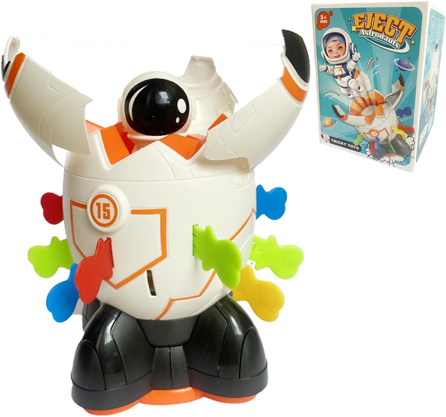 Eject Astronaut Board Game – Surprise Launch Space Toy for Kids Ages 3+, Insert Swords and Watch The Astronaut Fly, Fun Family Game Night Toy for Boys and Girls