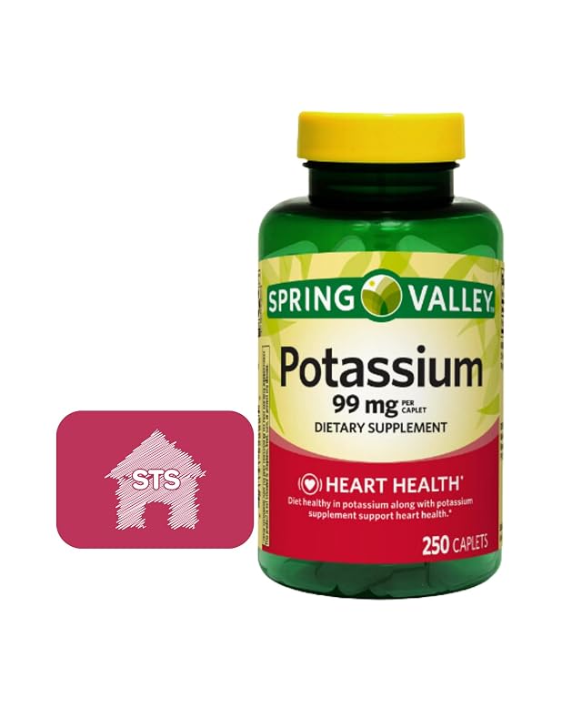 STS Home Suplemento de potássio 99 mg, 250 comprimidos