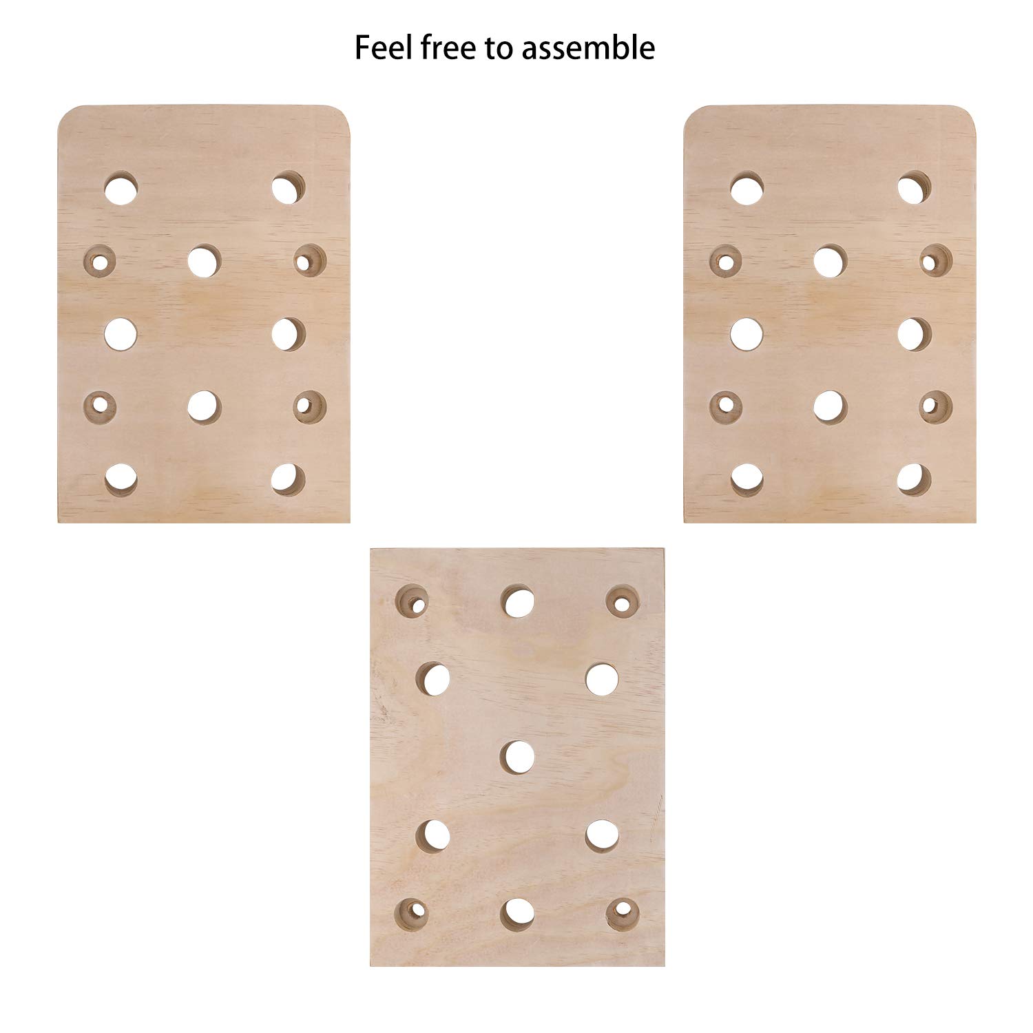 Buy TRENDBOX Climbing Holds, 12"x48" 23 Holes Climbing Pegboard, Rock
