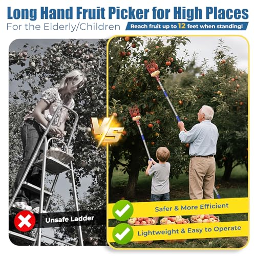 Herramienta Cosechadora Frutas 75" Alcance Largo miniatura 2