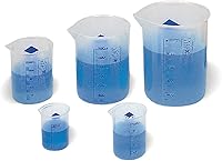 Learning Resources Graduated Beakers Set of 5 - Unbreakable Plastic Science Tools, 50ml-1L Liquid Measurement for Kids Ages 6+ Classroom