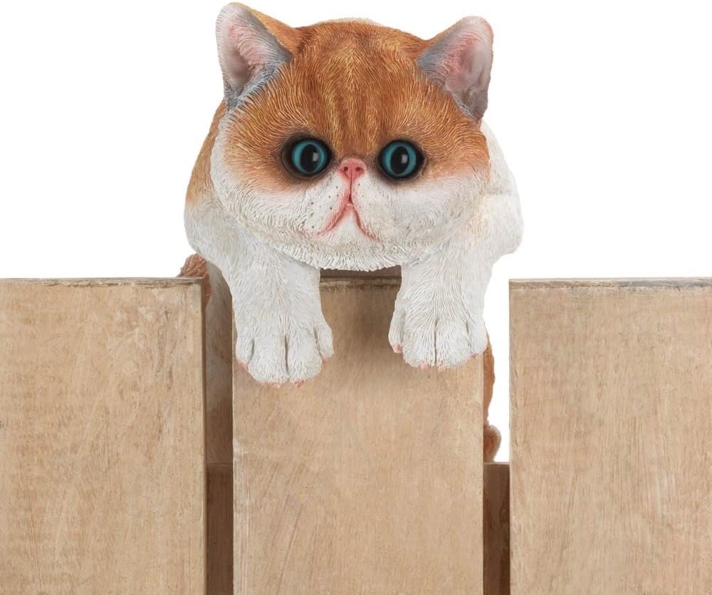 Garden Cat Statue Figurines Sculpture Best Art Décor for