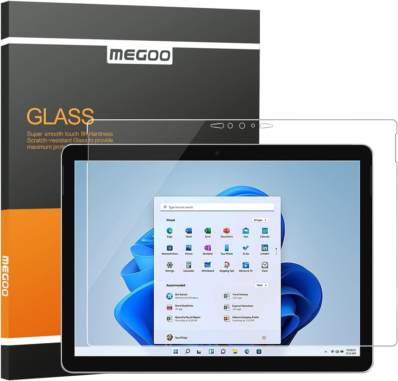 Protector De Pantalla Para Microsoft Surface Laptop Studio 2/1 - Vidrio Templado 9H, Pack De 2 Unidades, Fácil Instalación, 14.4 Pulgadas