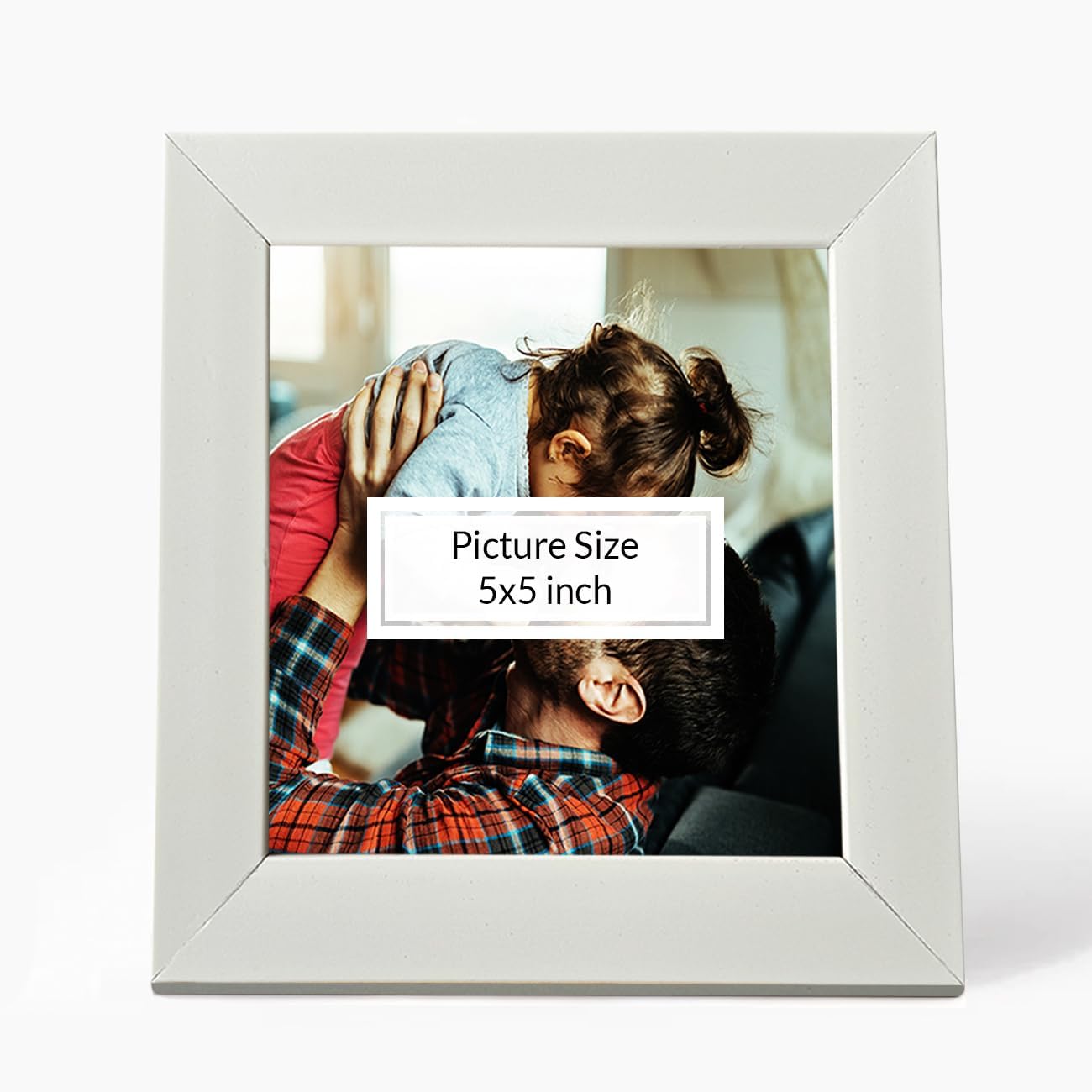 Art Street Decorative Premium Set of 6 Individual Wall Hanging Picture Frame for Home, Living Room, Study Room Decor & Office Decor(5" X 5" Picture Size) - White 3
