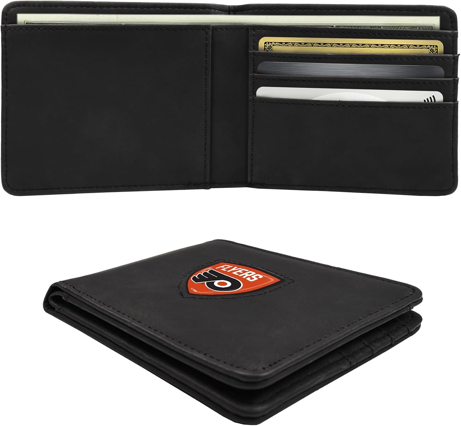 Littlearth NHL Shield Wallet - Officially Licensed Teams In Black & Brown Colors