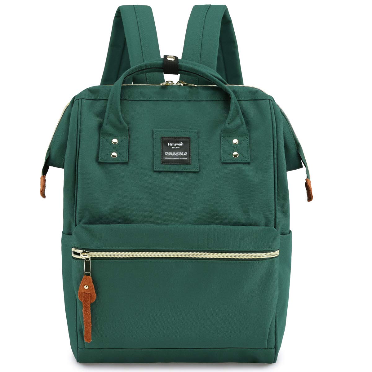 Himawari Laptop Backpack for Women&Men,Wide Open Large USB Charging Port 15.6 Inch Laptop Doctor College Work Bag(9001-FUGL)