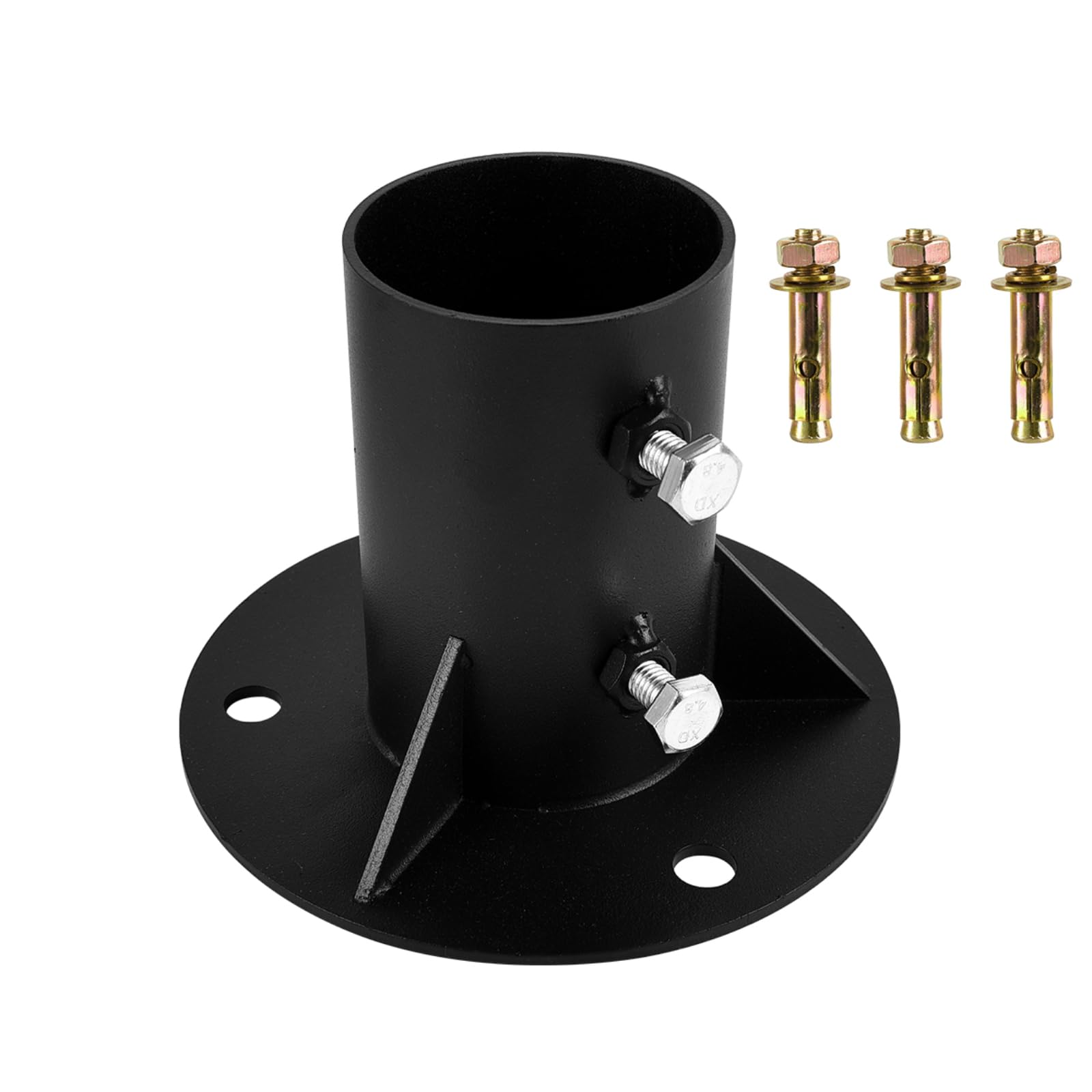 Base de poteau de 65 mm, robuste base de montage pour poteau de clôture, fixation pour échelle de piscine, support de balustrade en métal