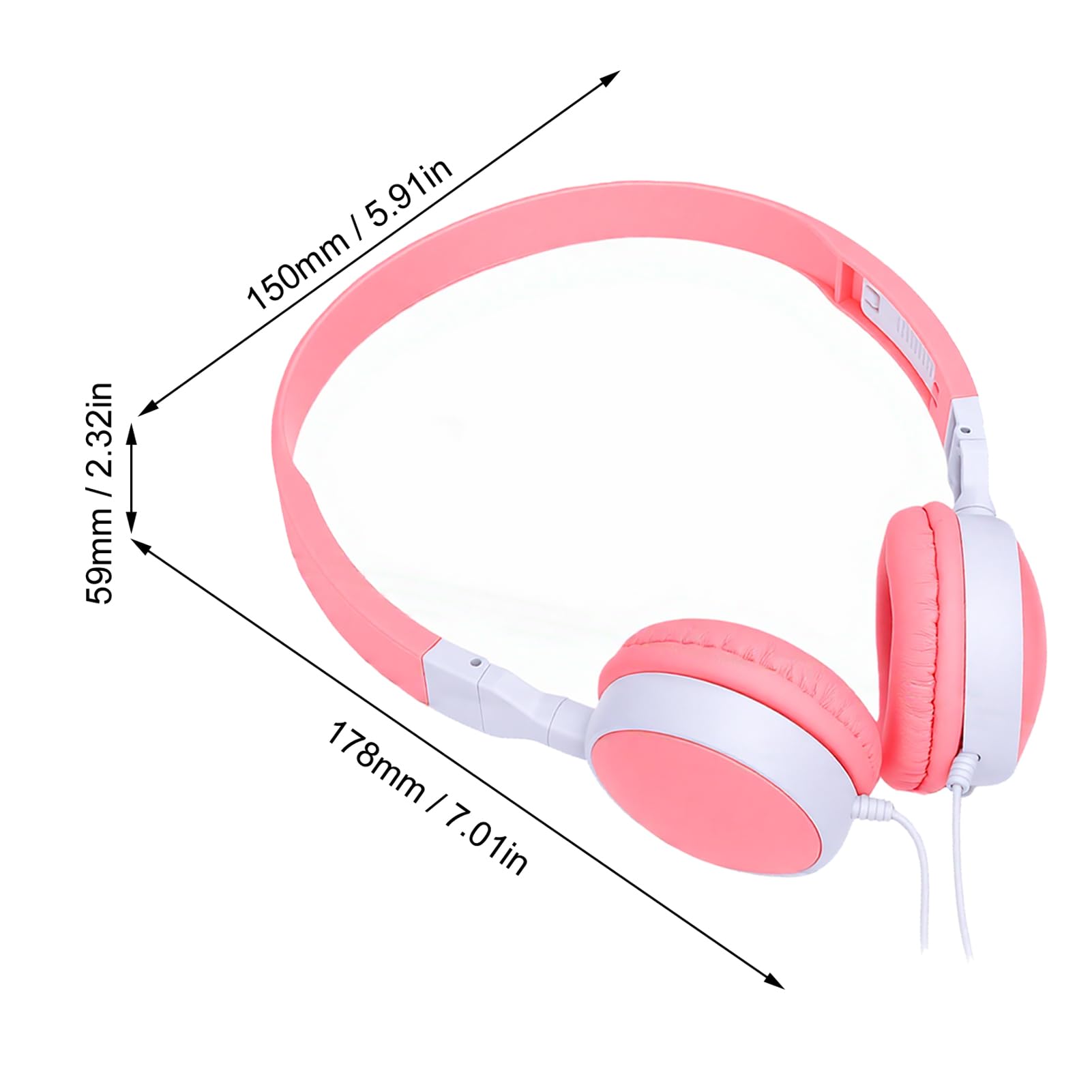 AMONIDA Cuffie per Bambini Confezione da 12, Cuffie con Cavo da 3,5 Mm, Archetto Regolabile, Morbido Cuscino, Suono Stereo per Viaggi con Laptop in Aula Scolastica