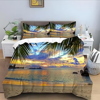 phonxia Brown 3d Printing Duvet Cover Set Double Size Printed Double Duvet Cover Sets 3 pcs with Zipper Closure 2 Pillowcases Soft Hypoallergenic Microfiber Quilt Cover Bedding Sets 200 x 200 cm