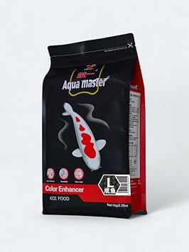 Aqua Master Koi Color Enhancer Food Large Pellet, 2.2-Pound