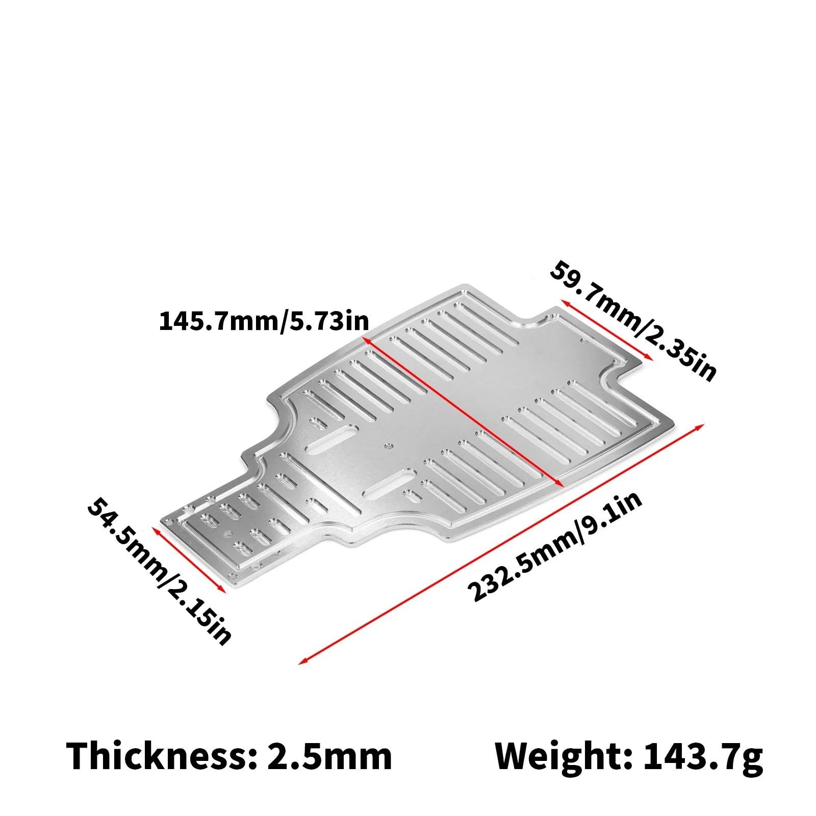 Placa Chasis Principal para Tamiya para Buggy para Super 1/10 RC
