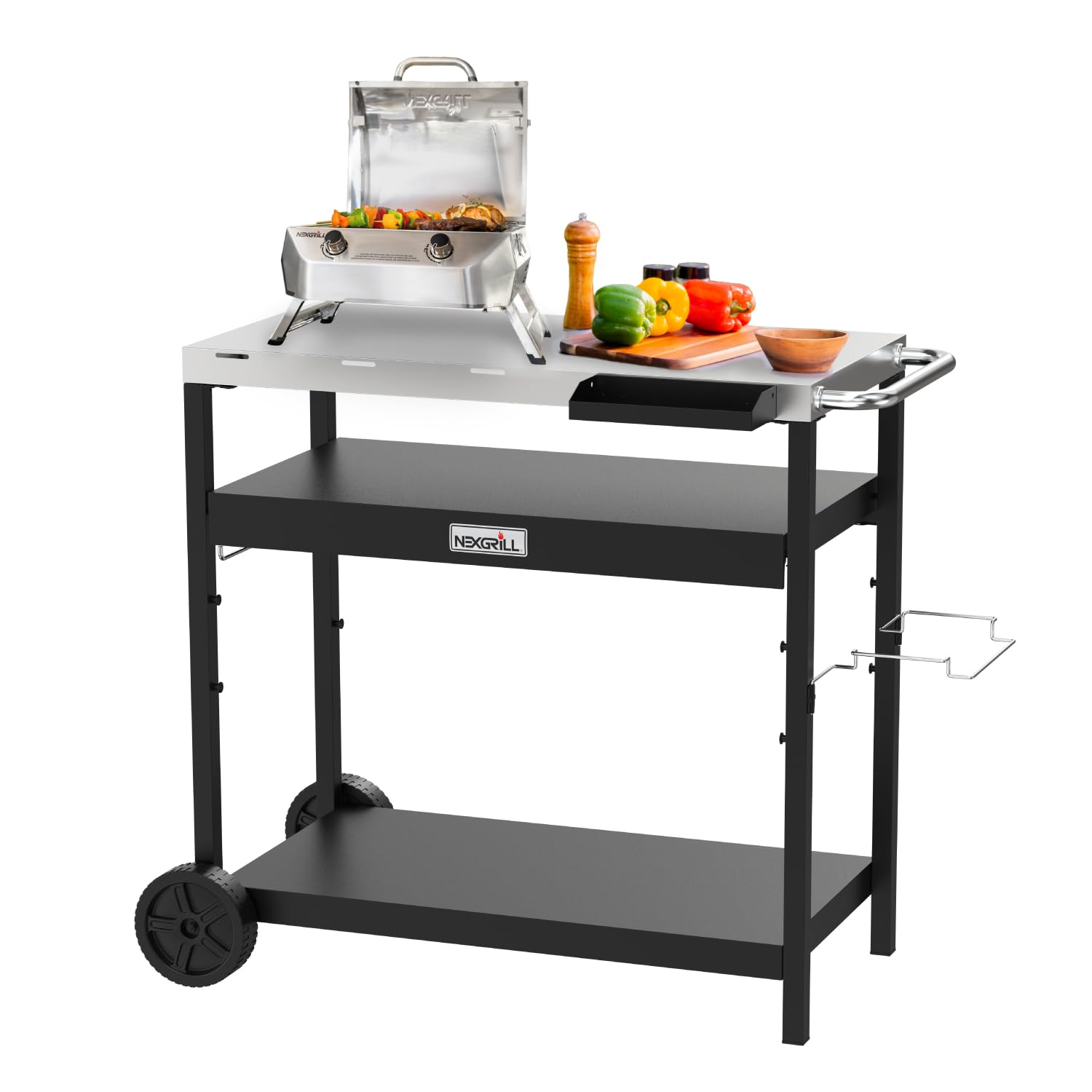 Amazon.com: Nexgrill Large Stainless Steel Grill Table with Double