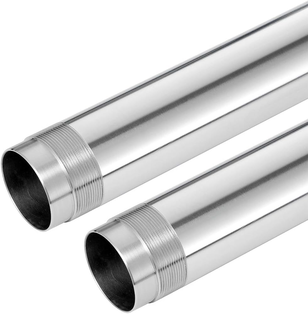 LANBAO Front Inner Fork Tubes Fork Pipes For Kawasaki KLX250R klx250 KLX250SR KLX300R KLX250 44013-0111-18R 43x590mm Silver