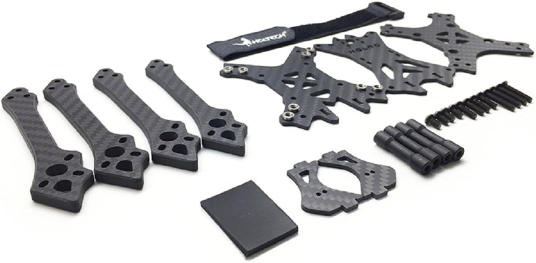 HGLRC 220MM FPV Racing Drone Frame Kit Carbon Fiber Quadcopter for 5 inch 2207 2205 2306 Motor PNP FPV RC Quadcopter with Battery Strap (220mm Racing Drone Frame)