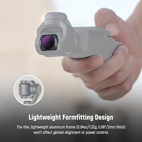 Miniatura 6 de NEEWER Juego de filtros magnéticos ND compatibles con DJI Osmo Pocket 3 Creator Combo Accesorios, paquete de 4 filtros multicapa HD ND8/PL ND16/PL